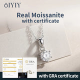 Load image into Gallery viewer, OIYIY 1-3ct Moissanite Necklace 925 Sterling Silver VVS1 GRA Certified Lab Grown Diamond Pendant Luxury Fine Jewelry Gift