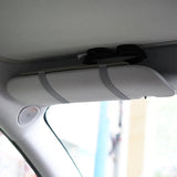 Load image into Gallery viewer, Car Glasses Storage PU Leather Multi-Function Sun Visor Point Organizer Storage Pocket Auto Sunglasses Holder Cards Organizer