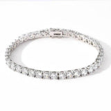 Load image into Gallery viewer, Wholesale Geometric Shiny Plain Micro Pave 5A Zirconia CZ Moon Shaped Chain Choker Necklace Gold Color Fashion Women Jewelry Set
