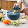 Load image into Gallery viewer, 9-In-1 Multifunctional Vegetable Chopper Radish Carrot And Potato Chopper Manual Shredding And Slicing Machine Kitchen Tool