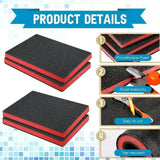 Load image into Gallery viewer, Cuttable Foam Tool Box Foam Inserts Black Red Multi-purpose Packing EPE Foam Pads Toolbox Organizer