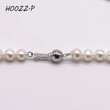 Load image into Gallery viewer, HOOZZ.P Natural Freshwater Pearl Necklace Fine Jewelry For Women Silver 925 Jewelry 2022 Elegant Gift White 6-7mm AA Quality