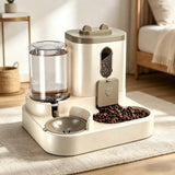 Load image into Gallery viewer, 2 In 1 Automatic Cat Feeder Water Dispenser Dual Purpose Auto Portion Control Pet Food Water Bowl for Small Dogs Kittens