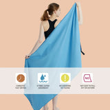 Load image into Gallery viewer, Microfiber Towel Quick Dry Towel Travel Towel Sports Towel Beach Towel Sandproof Soft Light Towel For Swim, Yoga, Gym