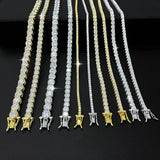 Load image into Gallery viewer, New D VVS1 925 Sterling Silver Moissanite Tennis Necklace Original with GRA Bracelets for Women Man Sparkling Party Jewelry