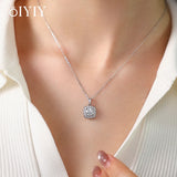 Load image into Gallery viewer, OIYIY Moissanite Necklace for Women 925 Sterling Silver D VVS1 GRA Certified Lab Grown Diamond Pendant Luxury Fine Jewelry Gift