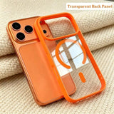 Load image into Gallery viewer, Fashion for Magsafe Wireless Charge Phone Case for IPhone 17 Air 16 15 14 Plus 13 12 Pro Max Transparent Acrylic Back Cover