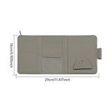 Load image into Gallery viewer, Car Glasses Storage PU Leather Multi-Function Sun Visor Point Organizer Storage Pocket Auto Sunglasses Holder Cards Organizer
