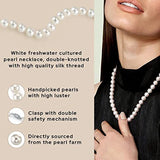 Load image into Gallery viewer, HOOZZ.P Natural Freshwater Pearl Necklace Fine Jewelry For Women Silver 925 Jewelry 2022 Elegant Gift White 6-7mm AA Quality