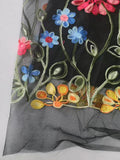 Load image into Gallery viewer, New Elegant Summer Dress for Women Embroidered Mesh Floral Strapless Casual Vintage Party Sleeveless Knee-Length Female Dress