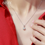 Load image into Gallery viewer, OIYIY 1-3ct Moissanite Necklace 925 Sterling Silver VVS1 GRA Certified Lab Grown Diamond Pendant Luxury Fine Jewelry Gift