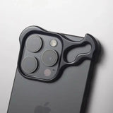 Load image into Gallery viewer, Irregular Metal Bumper Phone Case For IPhone 18 17 16 15 14 13 12 Pro Max Plus Lens Film Protect Bare Aluminum Shockproof Cover