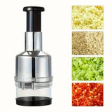 Load image into Gallery viewer, Vertical Hand Press Manual Garlic Vegetable Chopper With Storage Box