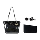 Load image into Gallery viewer, Y2k Aesthetic Underarm Ita Bag Streetwear Girl Transparent Shoulder Bag Heart Shape Chic Chain Handbag DIY Display Crossbody Bag