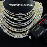 Load image into Gallery viewer, New D VVS1 925 Sterling Silver Moissanite Tennis Necklace Original with GRA Bracelets for Women Man Sparkling Party Jewelry