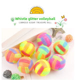 Load image into Gallery viewer, Glowing Ball Dog Toy Led Puppy Bouncy Chew Dog Ball Molar Toy Pet Color Light Ball Interactive Toys for Cats Small Dogs