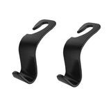 Load image into Gallery viewer, Universal Car Seat Headrest Hanger 4 Pack Carbon Fiber Pattern Back Seat Storage Hook Handbag Clothes Holder Vehicle Interior Pa