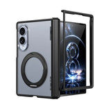 Load image into Gallery viewer, For Samsung Galaxy Z Fold 7 zFold 8 Wide 8Ultra Slim Skin Feel Magnetic Foldable Phone Case 360° Rotating Ring Stand Hinge Cover