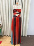 Load image into Gallery viewer, Tie-dye Gradient Hollow Out Women's Maxi Dress Elegant Off Shoulder A-line Hem Long Dresses New Summer 2025 Holiday Female Robes