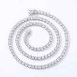 Load image into Gallery viewer, New D VVS1 925 Sterling Silver Moissanite Tennis Necklace Original with GRA Bracelets for Women Man Sparkling Party Jewelry