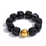 Load image into Gallery viewer, Yhpup Hot Style Handmade Jewelry Acrylic Resin Beads Chain Necklace Bracelet Stainless Steel Spring Summer Statement Accessories