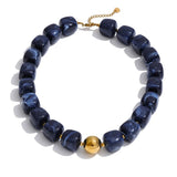 Load image into Gallery viewer, Yhpup Hot Style Handmade Jewelry Acrylic Resin Beads Chain Necklace Bracelet Stainless Steel Spring Summer Statement Accessories