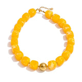 Load image into Gallery viewer, Yhpup Hot Style Handmade Jewelry Acrylic Resin Beads Chain Necklace Bracelet Stainless Steel Spring Summer Statement Accessories